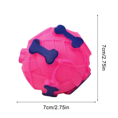 Treat Dispenser Toys For Dogs Interactive Puppy Squeaky Treat Dispenser Ball Dog Teeth-Grinding Toy Puppy Puzzle Slow Feeder