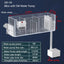 Fish Tank Waterfall Filter Box Wall Mounted Built-in Silent Circulating Water Purifier For  Aquarium Tank Box With Water Pump