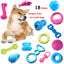 1pc Pet Chew Toy Soft TPR Small Dogs Teeth Grinding Chewing Squeaky Toys Indoor Puppy Interactive Training Molar Biting Toy