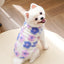 Dog Winter Coat Sherpa Warm Fleece Vest Sweater Flower Patterm Pet Clothes Cold Weather Jacket for Small Medium Dogs Puppy