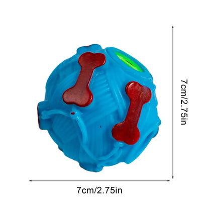 Treat Dispenser Toys For Dogs Interactive Puppy Squeaky Treat Dispenser Ball Dog Teeth-Grinding Toy Puppy Puzzle Slow Feeder