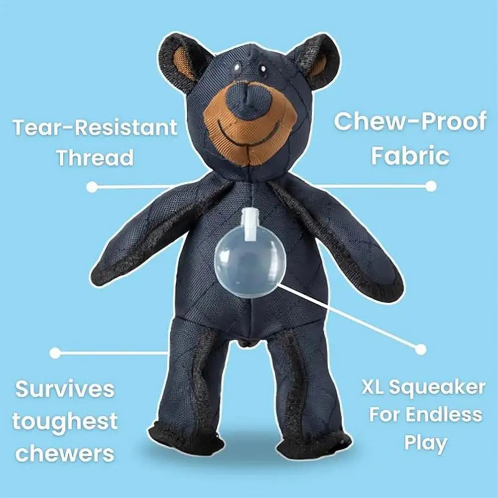 Dog vocal interactive plush toy Plush Squeaky Teething Toy Interactive Dog Toy Cleaning Teeth Anti Bite Abreact Plaything Bear