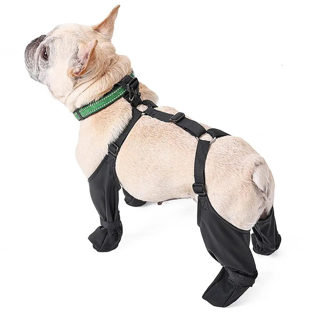 Dog Shoes Waterproof Adjustable Dog Boots Waterproof Breathable Pet Shoes Pets Paws Protector Outdoor Walking Soft Shoes