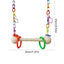 Bird Cage Hammock Swing Toy Woven Cage Hammock Parrot Swing Toy Teeth Care Bird Climbing Hammock Playing For Parrots Parakeets