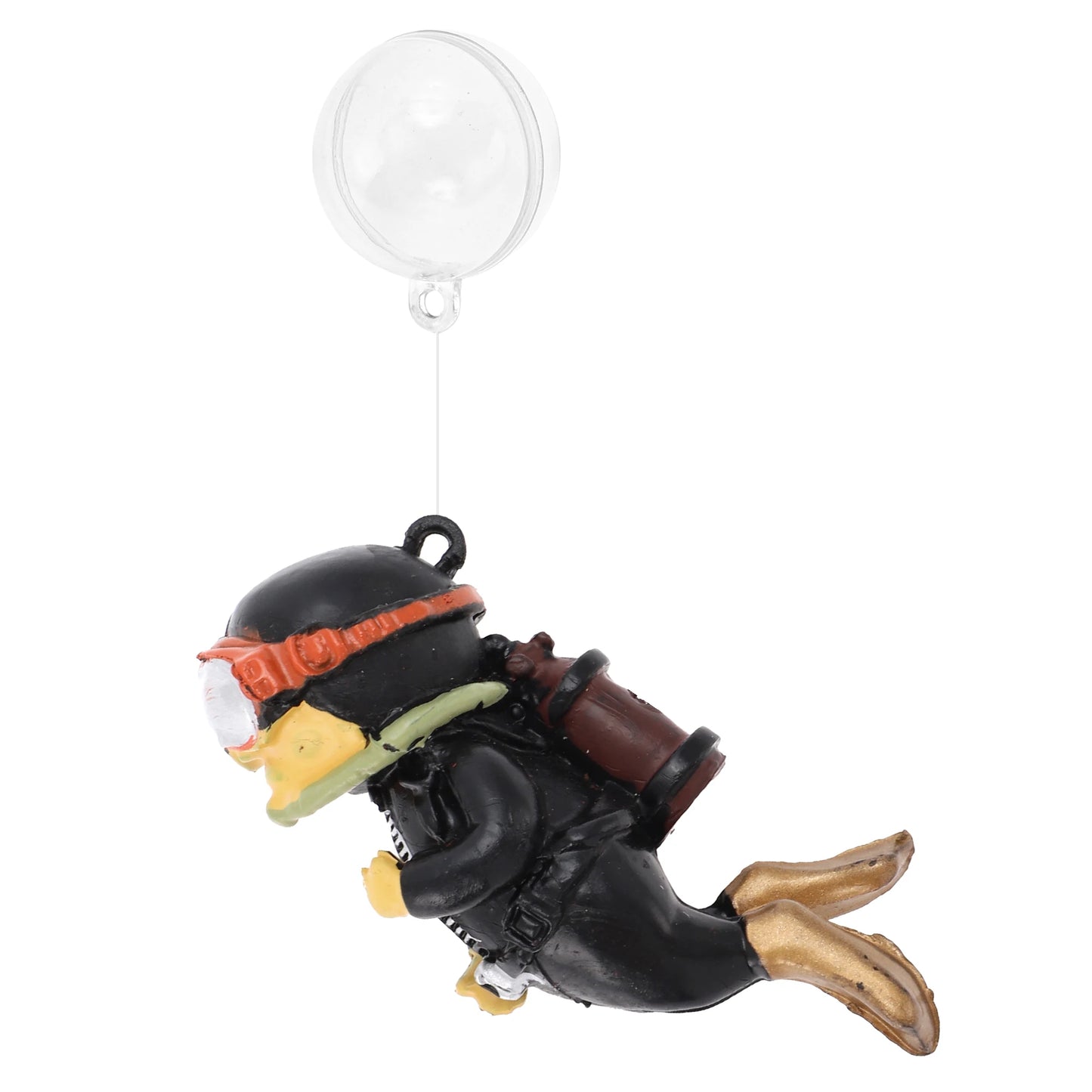 UXCELL Mini Diver Aquarium Decorations Floating Diver Aquarium Ornaments Cute Simulated Frogman Figurines Fish Tank Decor