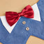 High Quality Puppy Big Dog Bibs Triangle Scarf Handsome Pet Wedding Suit Neck Accessories for Small Medium Dogs mascotas Costume