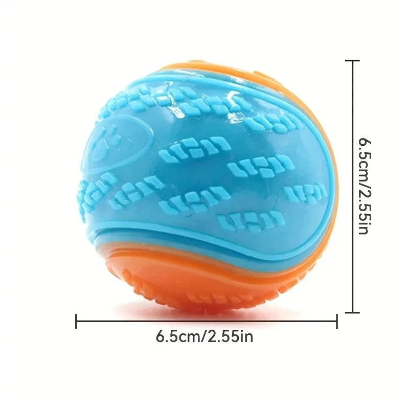 Dogs Interactive Toys Soft TPR Toys for Dog Pet Teeth Cleaning Bite Resistance Squeaky Dog Ball Toy