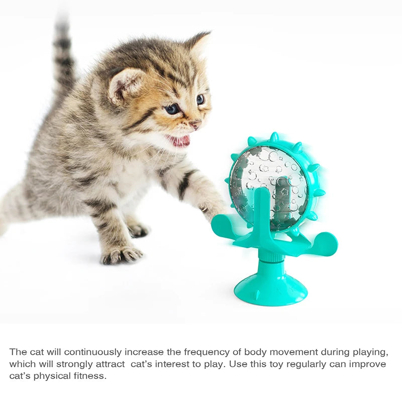 Dog Cat Feeding Interactive Wheel Toys Pet Leaking Food Training Ball Slow Dog Feeder Funny Dog Wheel Pet Products