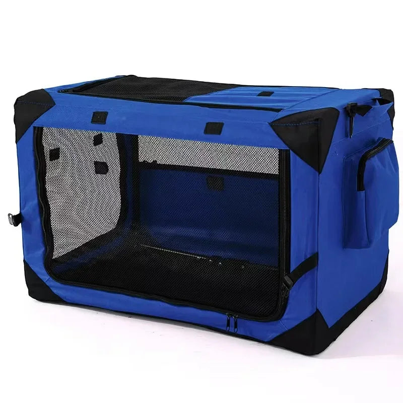 Car cage out portable folding cage dog  nest tent medium large dog golden retriever teddy pet box