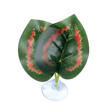 1Pc Artificial Aquarium Leaf Plants Decoration Betta Fish Rest Spawning Ornamental Plant Betta Fish Play Relax Hide Leaf Hammock