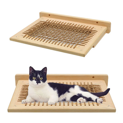 Cat Climbing Shelves Cat Tree Tower Wooden Hammock With Jumping Platform and Ladders for Cat Sleeping and Playing Cats Furniture