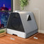 Hot Sale Easy Cleaning Closed Activated Carbon Deodorizing Semi-automatic Cat Litter Box
