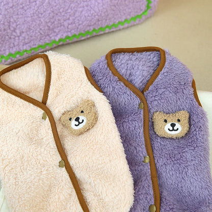 Pet Dog Clothes Winter Fleece Dog Vest Coat Plus Warm Jacket for Small Dogs Cats Clothing Puppy French Bulldog Chihuahua Apparel
