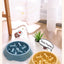 Slow Feeder Dog Bowls Slow Eating Pet Bowls Puzzle Anti-Gulping Interactive Bloat Durable Preventing Choking Healthy Dogs Bowl