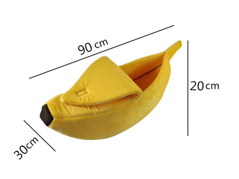Banana Cat Bed House Funny Cute Cozy Cat Mat Beds Warm Durable Portable Pet Basket Kennel Dog Cushion Cat Supplies Multicolor