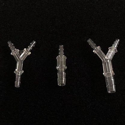 5pcs/lot 4mmY Shaped Plastic Connector 3 Ways Aquarium Fish Tank Air Pump Connector Control Valve Air Pipe Tubes Accessories