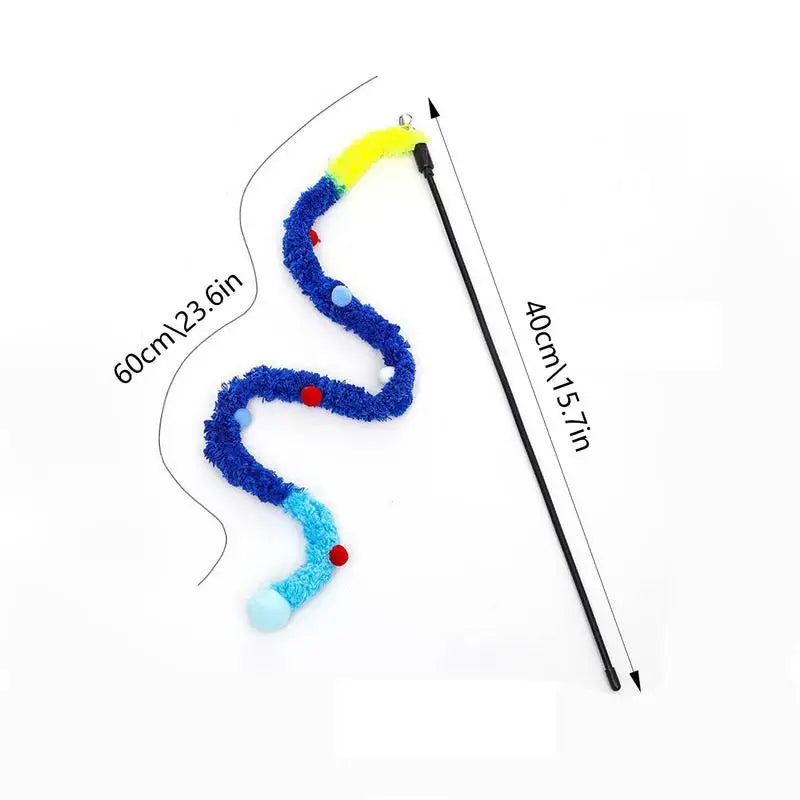 Cat Wand Toys Cat Wand Toys With Bells Cat Teaser Stick With String Toys And Bells Fun Training And Exercises For Indoor Cats