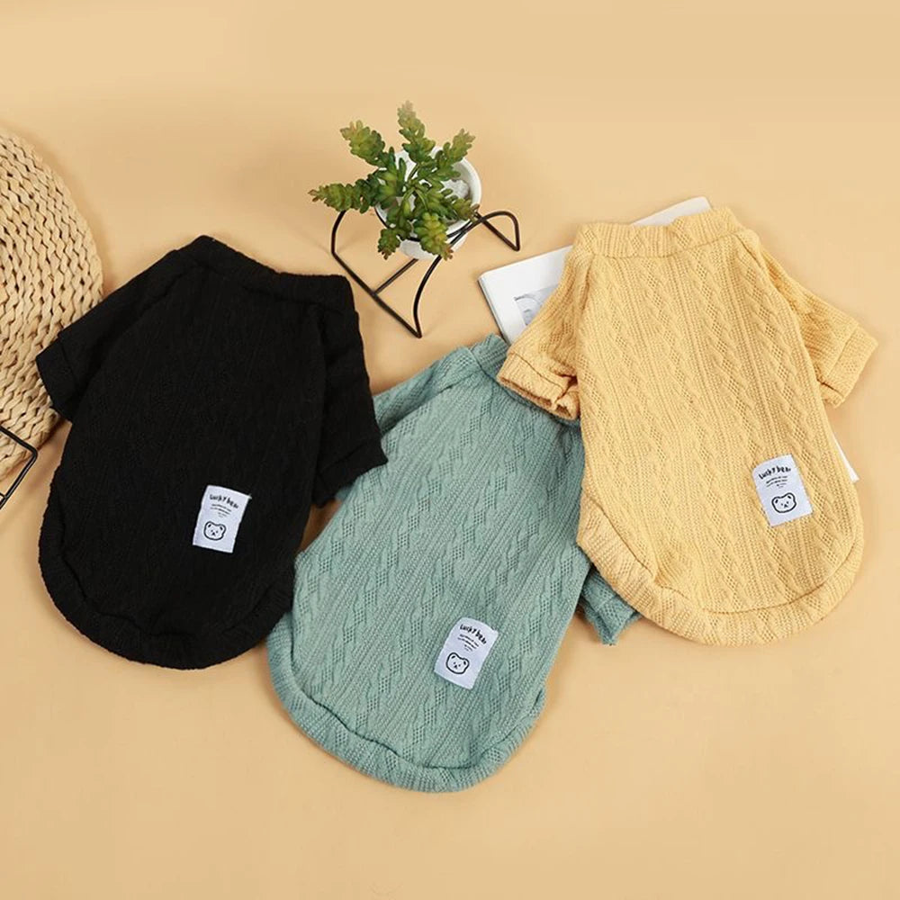 Classic Puppy Dog Knitting Sweater Winter Warm Pet Clothes for Small Dogs Chihuahua Yorkshire Pullovers mascotas Clothing Outfit