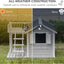 Outdoor rain and sun protection Solid wood dog house Dog house Preservative wood Pet nest Universal warm cat kennel Kennel
