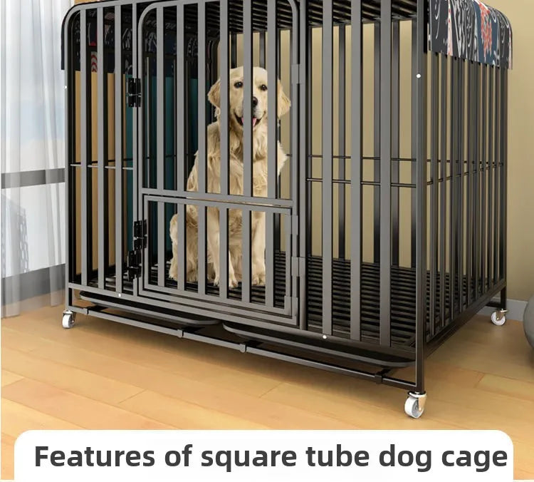 Dog cage Dog cage Large dog Strong mobile dog cage Horse dog Husky special dog cage Bold and thicker