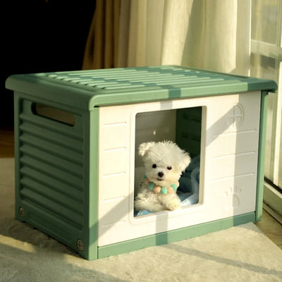 Kennel All Seasons Dog House Summer Small Dog Delivery Room Closed Pet Bed Cat Nest Summer Indoor Dog House