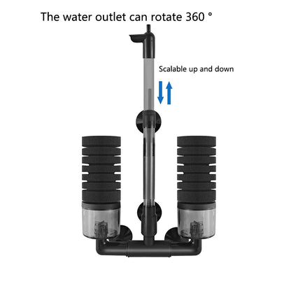 Aquarium Spong Filter for Aquarium Fish Tank Air Pump Skimmer Biochemical Sponge Filter Aquarium Bio Filters Filtro Aquario New