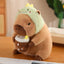 Capybara Plush Toy Simulation Capibara Cosplay Unicorn Dinosaur Dress Boba Bread Fruit Food Decor Birds Bubble Stuffed Animals