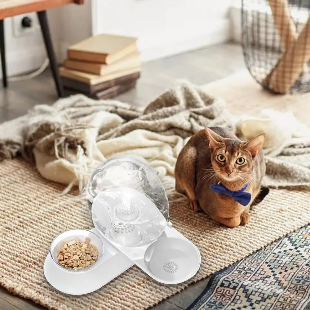 Cat Dog Water Dispenser Cat Feeder Water Bowl Container Automatic Snail Shape Drinking Fountain Cat Feeder Water Bowl Feeder