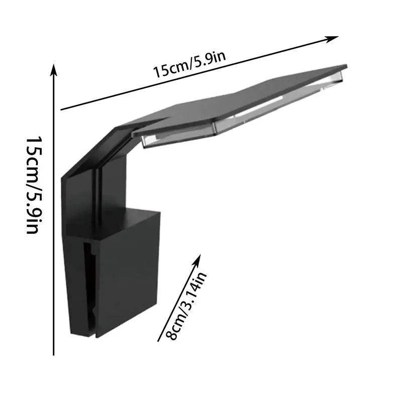Fish Tank Clip On Light LED Aquarium Light Clamp Fish Light Lamp Fish Tank Lamp Bright Small Fish Tank Light Plant Aquarium