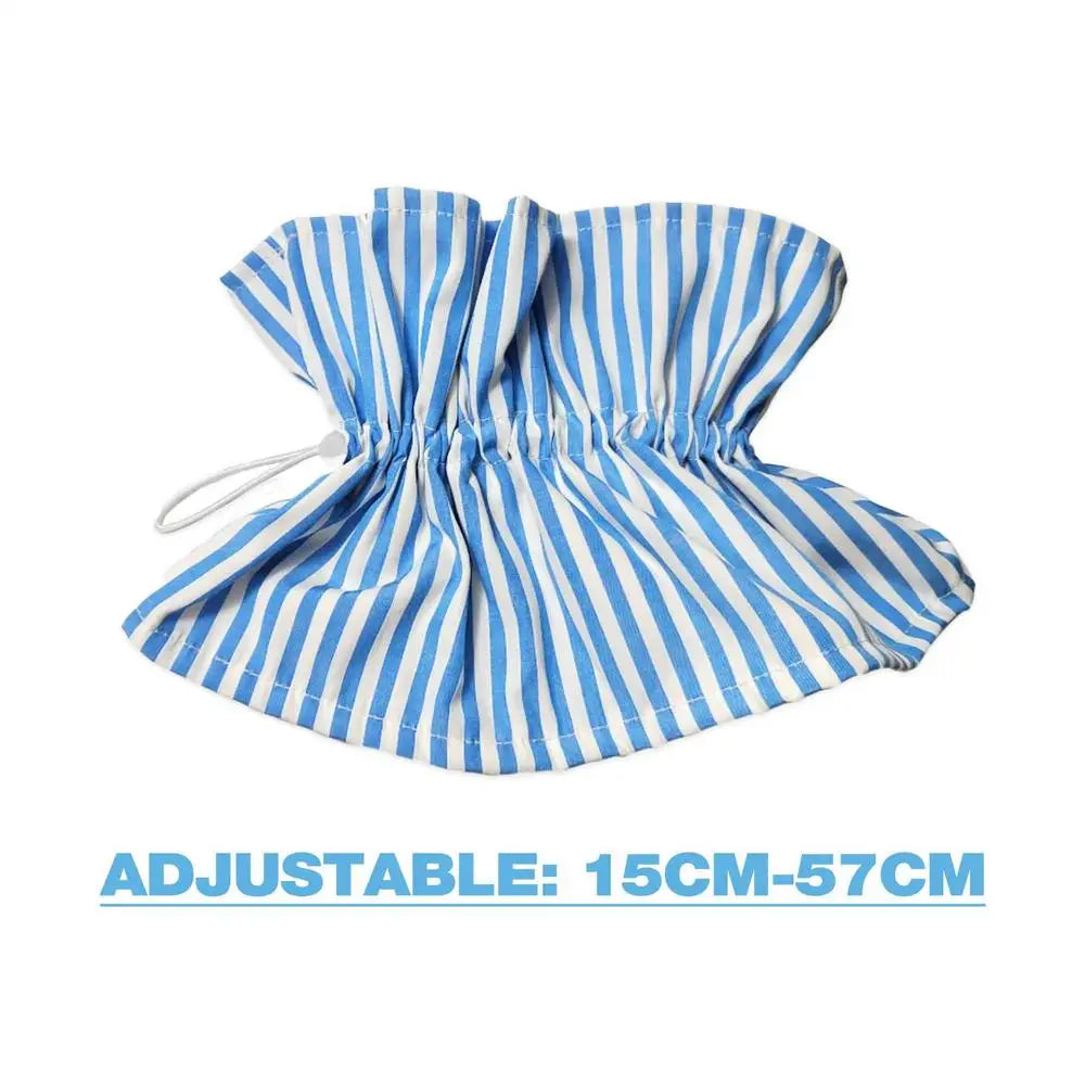 Cat Elizabethan Collar Polyester Elizabethan Collar For Recovery Drawstring Design Comfortable Pet Supplies Adjustable