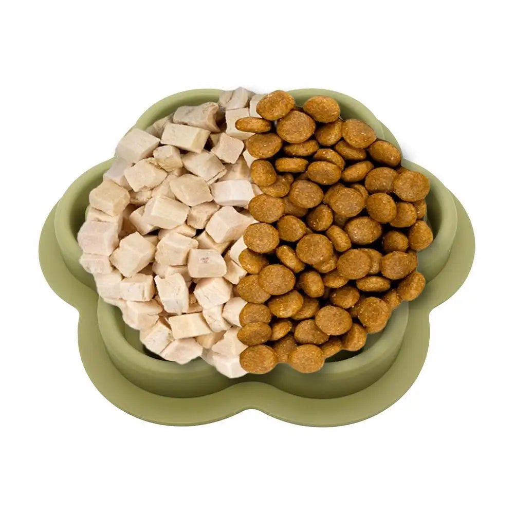 Cat Slow Feeder Non-Slip Slow Feeder Bowl Dog Bowls Food-Grade Silicone Bowls Dishes Pet Puppy Food  Feeding Dog Food Dispenser