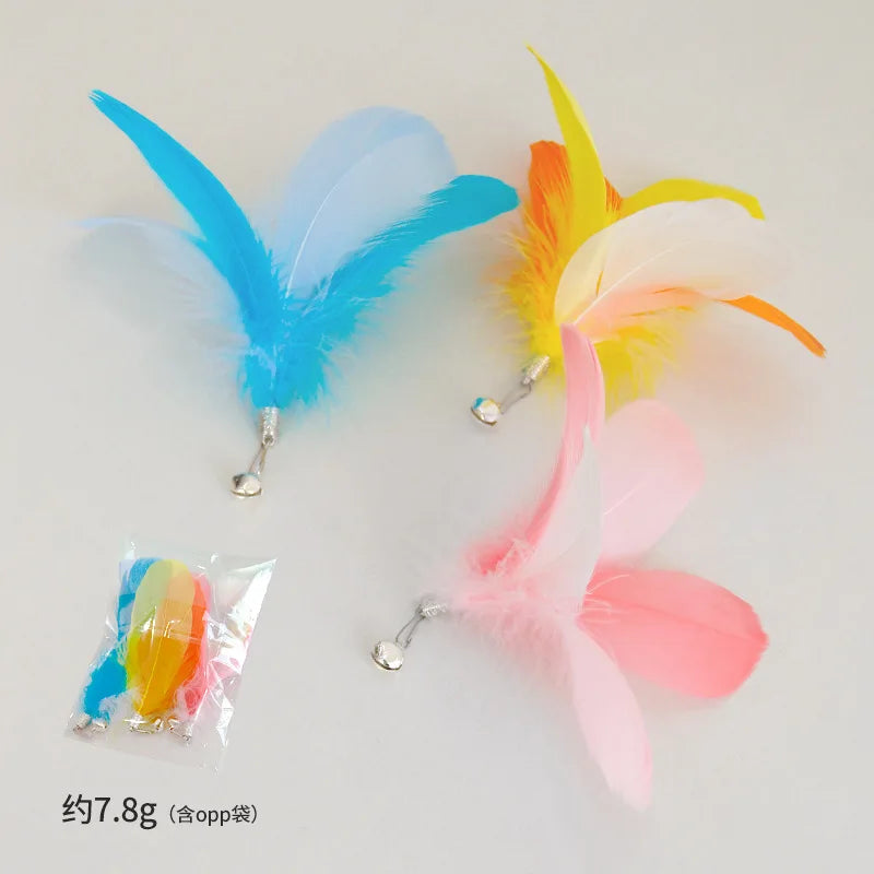 New Handfree Bird/Feather Cat Wand with Bell Powerful Suction Cup Interactive Toys for Cats Kitten Hunting Exercise Pet Products