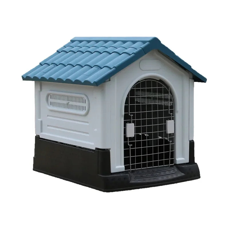 Outdoor kennel with toilet, sun protection in summer, universal in all seasons, outdoor rain-proof dog house, warm in winter, s