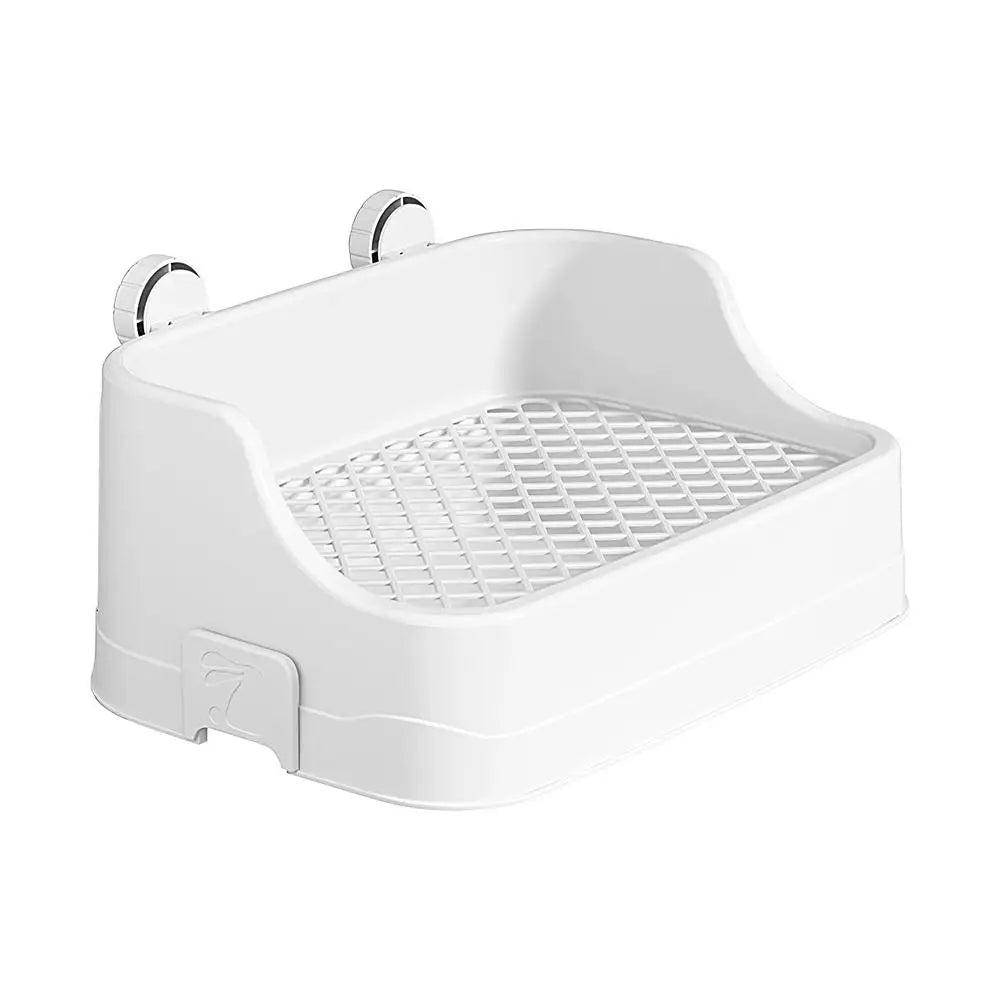 Large Capacity Pet Toilet with Buckle for Guinea Pigs Dangling Square Small Pet Litter Box Pet Cleanging Tools