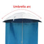 Fishing Umbrella Surround Cloth Outdoor Umbrella Surround Tent Half Circumference Design Waterproof Surround Cloth For Sun And