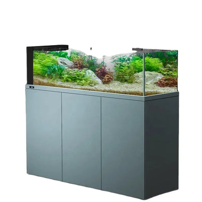 Customized Sizes large and medium fish tank aquariums for marine and freshwater with overflow sump cabinet