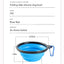 Mountaineering Buckle Silicone Pet Bowl Folding Bowl Outdoor Special Imitation Silicone Dog Bowl Portable For Outdoor Use