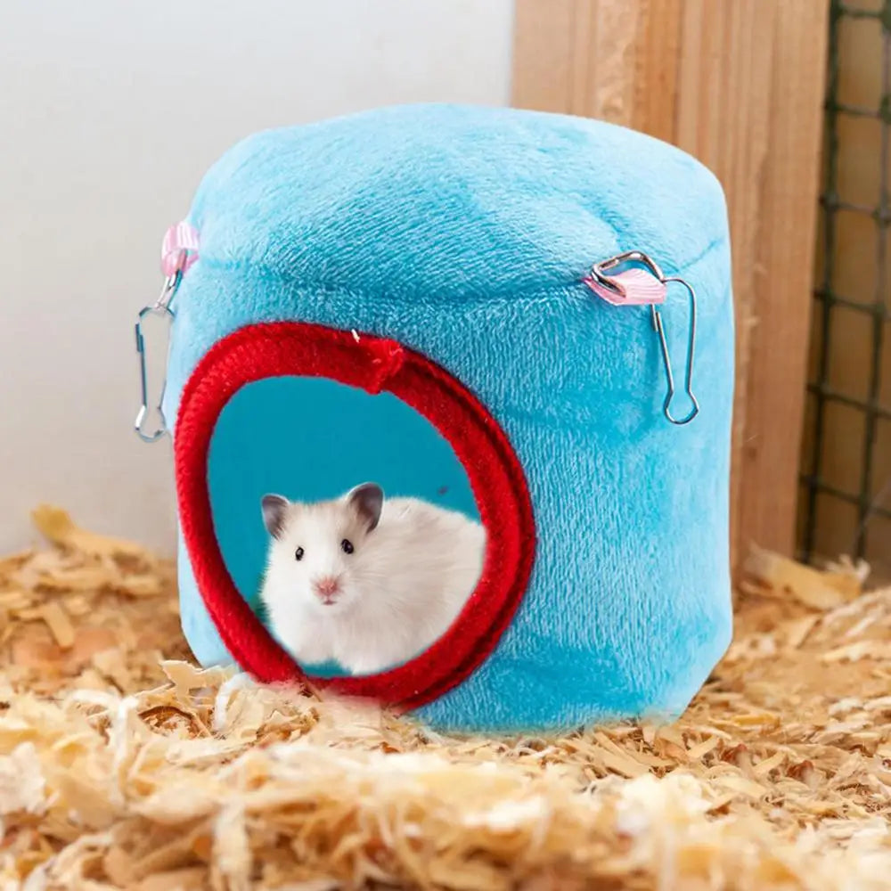 Hamster Houses And Hideouts Christmas Hamster Guinea Pig Hideouts Winter Sleeping House Washable And Removable Cute Hamster