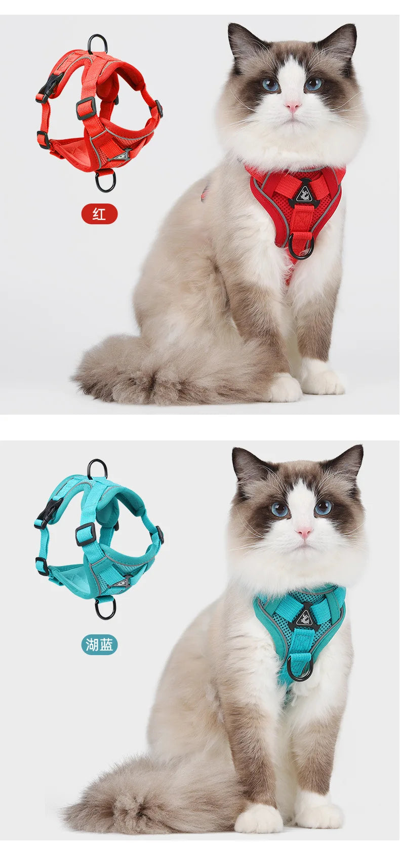 Dog Harness for Big Dog Vest Fashion Chest Strap Reflective and Breathable Cat Walking Rope Dog Rope Cat Harness