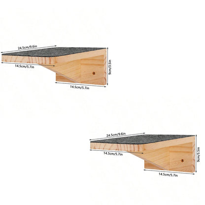 Cat Tree Wall Mounted Cat Hammock & Jumping Platform for Rest with Scratching Post for Climbing and Grinding Claws Cat Furniture