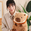 Capybara Plush Toy Simulation Capibara Cosplay Unicorn Dinosaur Dress Boba Bread Fruit Food Decor Birds Bubble Stuffed Animals
