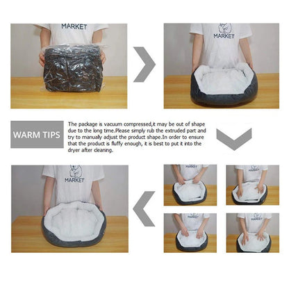 Dog Bed Cat Bed Pet Beds With Thickened PP Cotton Dog Cave Bed And SofaSuitable For Small Puppy Cat Bed