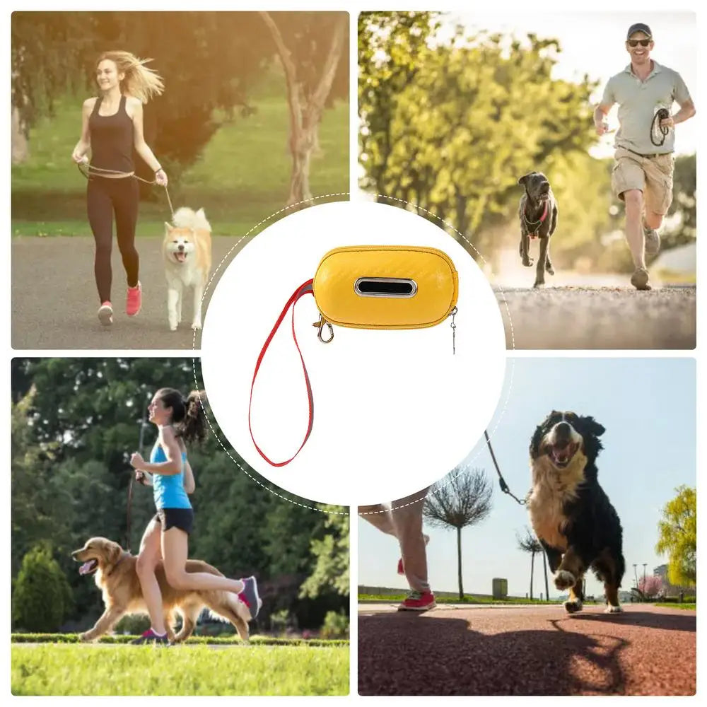 Dog Poop Bag Dispenser Portable Thicker Poop Bag Holder Durable Poop Bag Dispenser Carrying Strap Included for Walking Running