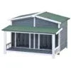 Outdoor Dog House with Balcony Four Seasons Universal Large Space Rainproof Sunproof Detachable Pet Villa Suitable