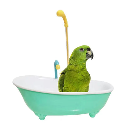 Parrot Automatic IntelligentBath Bird Shower Bathtub Cage Parakeet Plastic AccessoriesHousehold AccessoryBird Supplies Cute J1E2