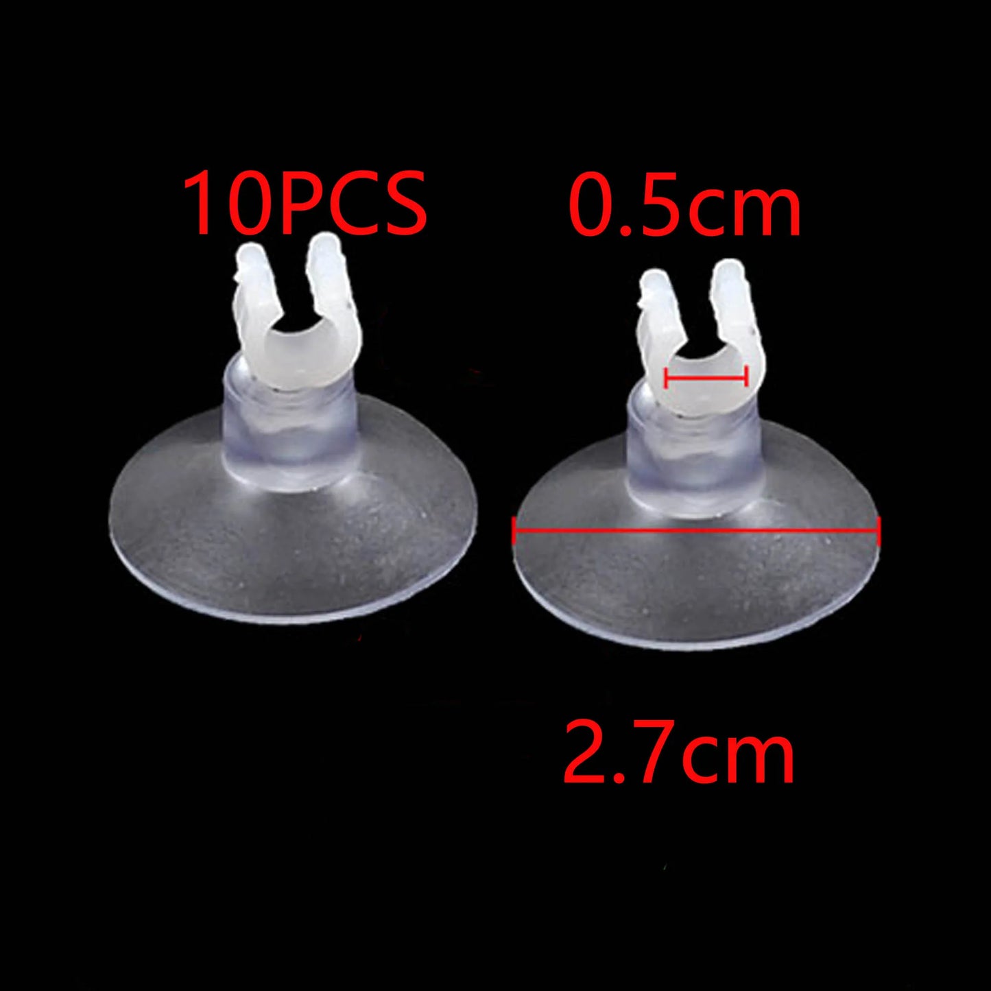 UXCELL Aquarium Clear Suction Cup Airline Tube Holders Clips Air Line Pipe Wire Holder Used Sucker Fish Tank Pump Accessories