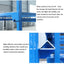 Heavy Duty Foldable Warehouse Iron Wire Cage Mesh Collapsible Container Pallet Cage Metal Collapsible Shipping Cage with Wheels