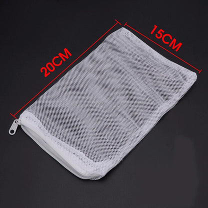 5/10Pcs Aquarium Filter Net Bags Reusable Fine Filter Media Bags With Zipper For Fresh Saltwater Tanks Aquarium Fish Tank Filter