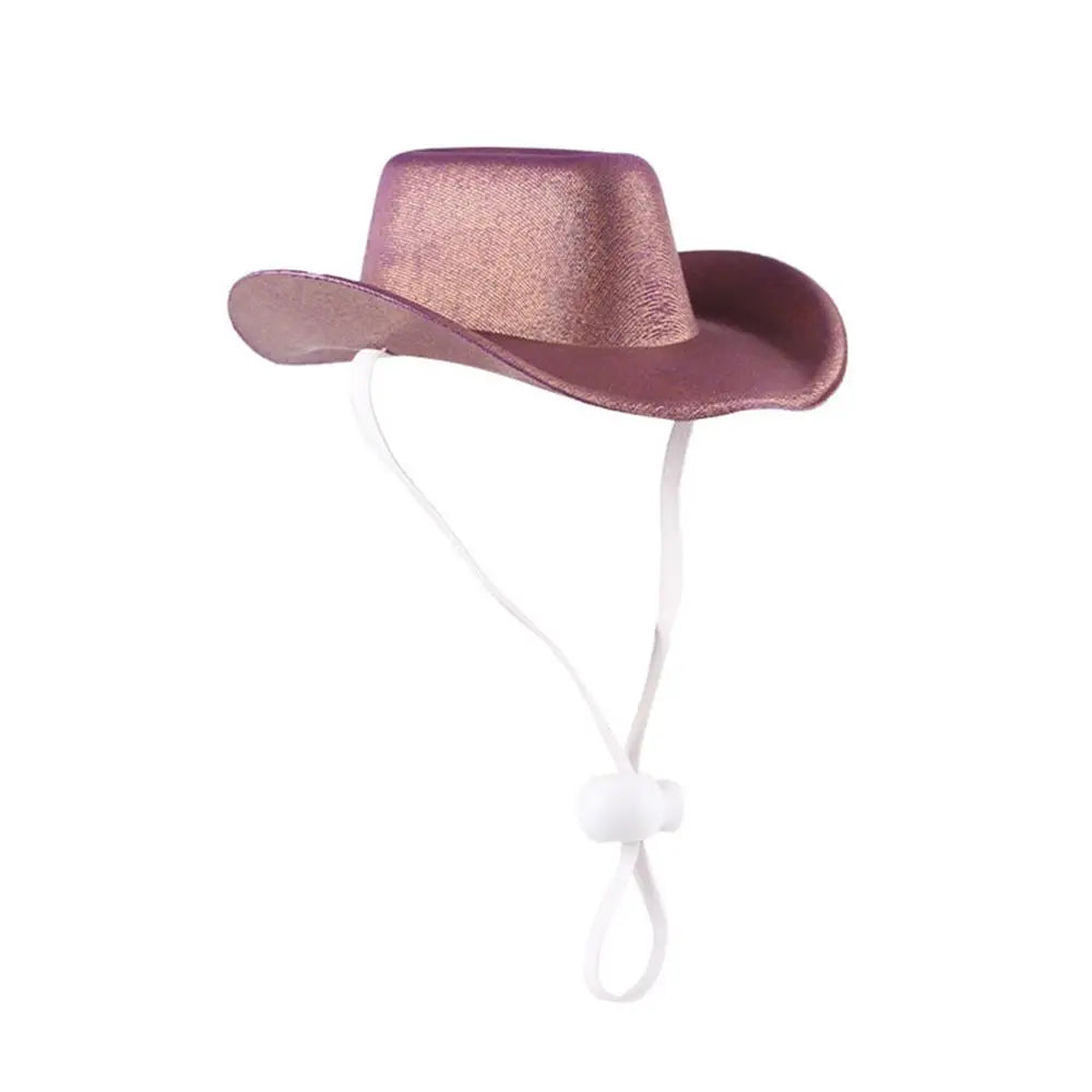 Pet Cowboy Hat Pet Hat Halloween Kitten Hat Shiny Cowboy Hats Small Cowboy Hat Dog Costume Cat Hat Cosplay Prop Western Cowboy