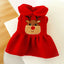 2024 New Christmas Elk Dog Clothes Winter Warm Thicken Knitted Sweater Dress for Small Dogs Girl, York Puppy Costume Pet Apparel